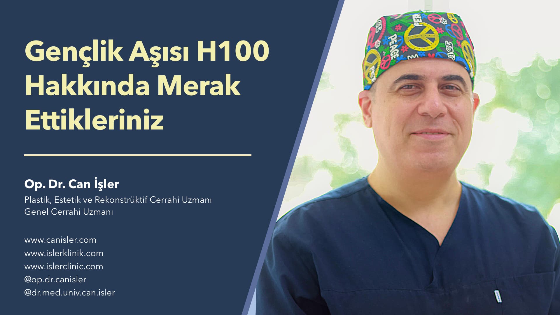Gençlik Aşısı H-100 Hakkında Merak Edilenler - Op. Dr. Can İşler