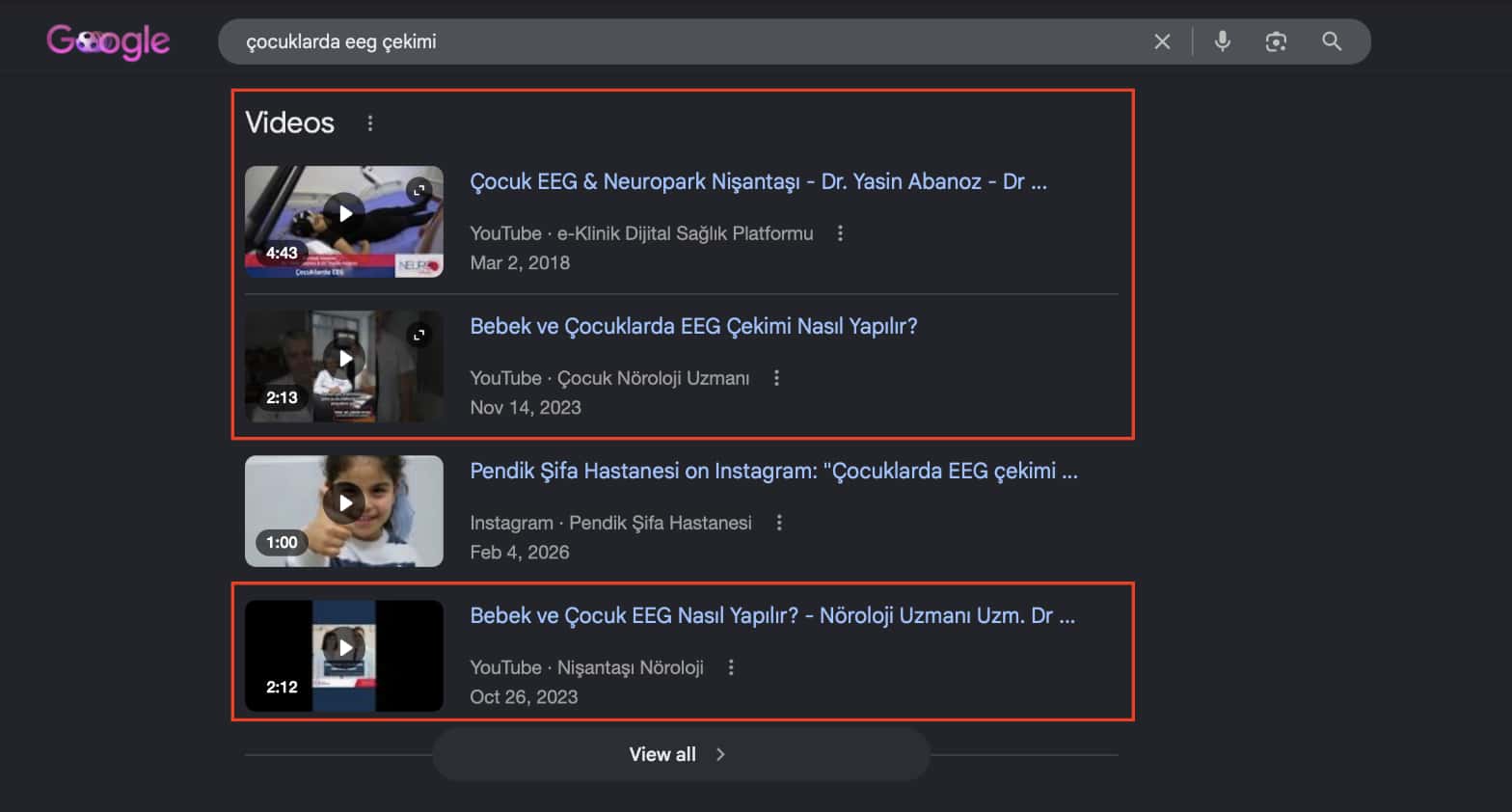Çocuklarda EEG Çekimi | e-Klinik