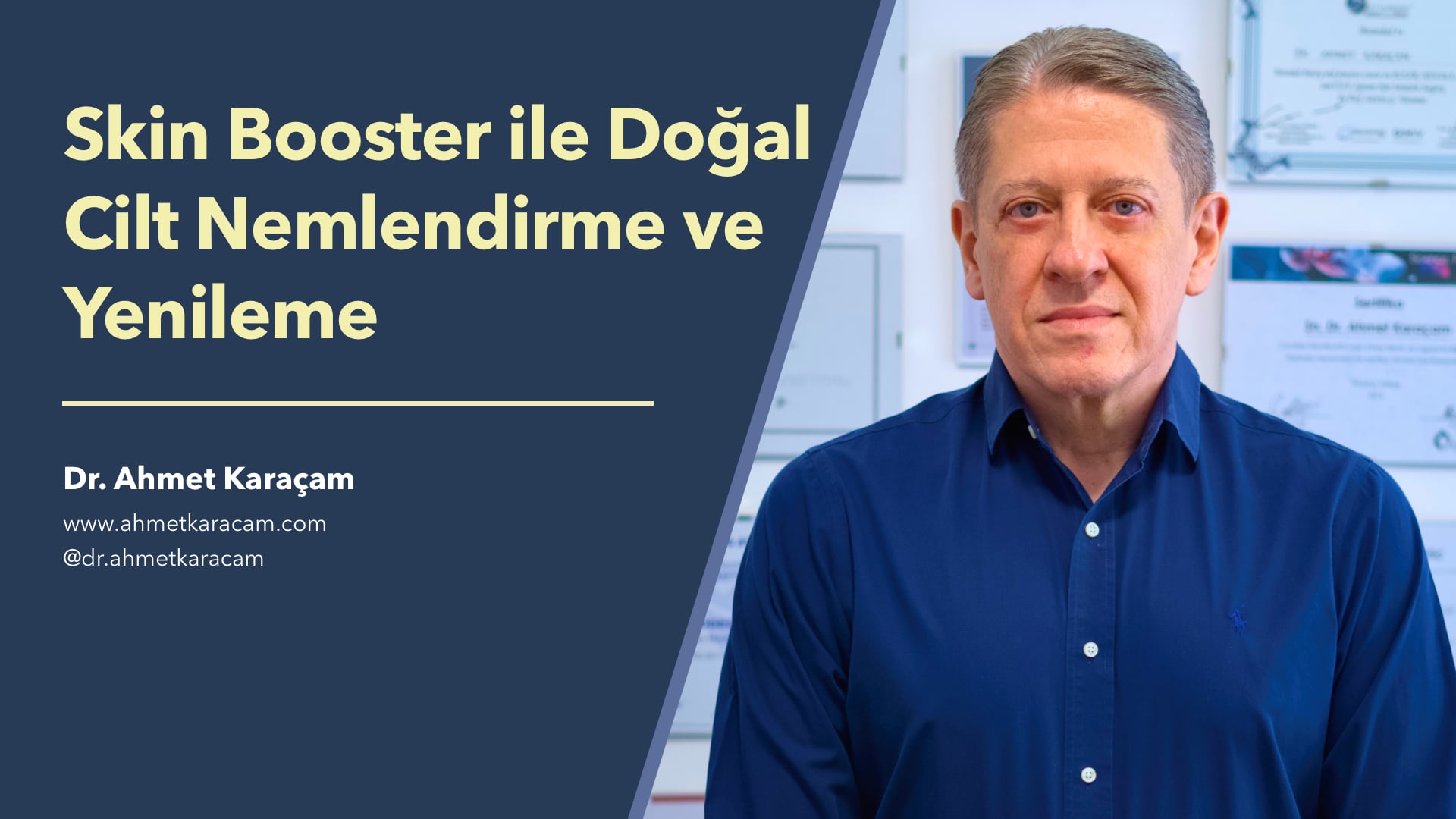 Skin Booster ile Doğal Cilt Nemlendirme ve Yenileme - Dr. Ahmet Karaçam | e-Klinik