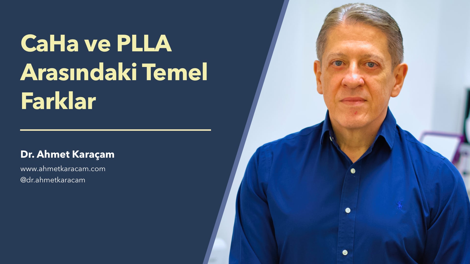 CaHa ve PLLA Arasındaki Temel Farklar - Dr. Ahmet Karaçam | e-Klinik